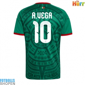 Billiga Mexiko Alexis Vega #10 Hemmatröja VM 2026 Kortärmad